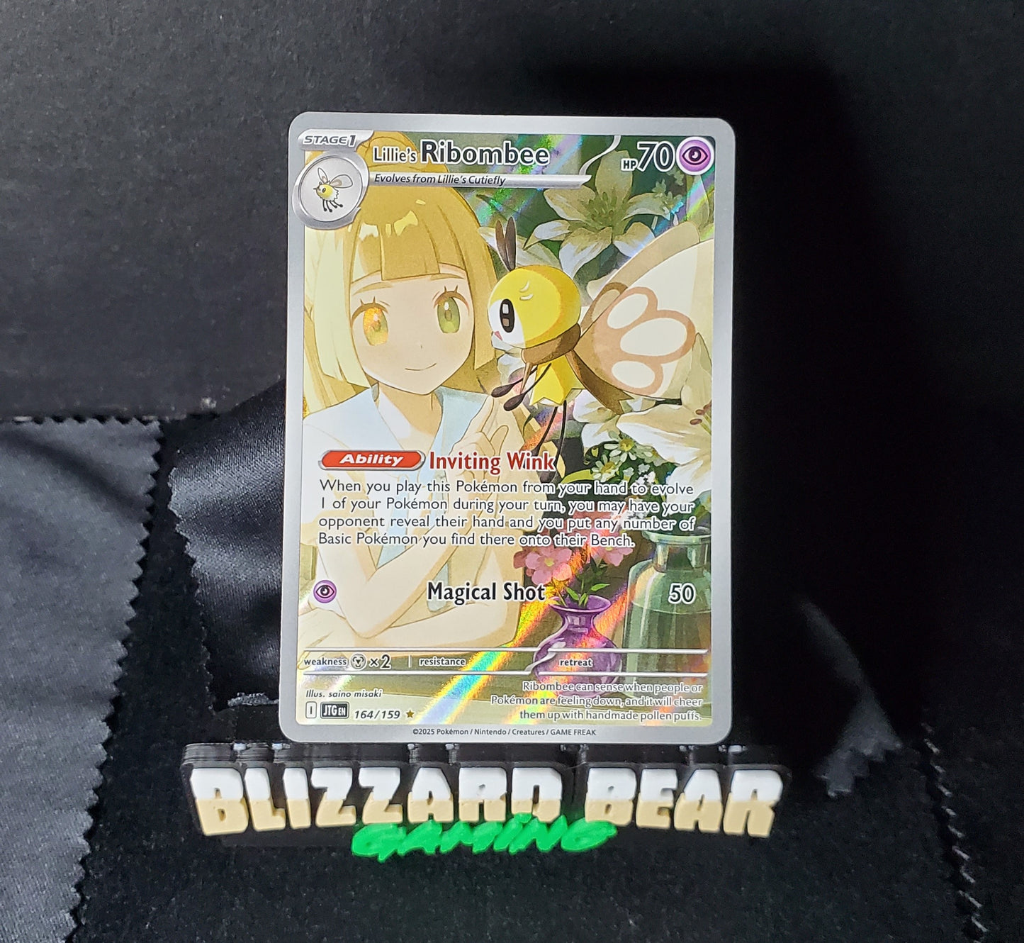 Pokemon Lillie's Ribombee Illustration Rare (IR) - Journey Together #164 NM