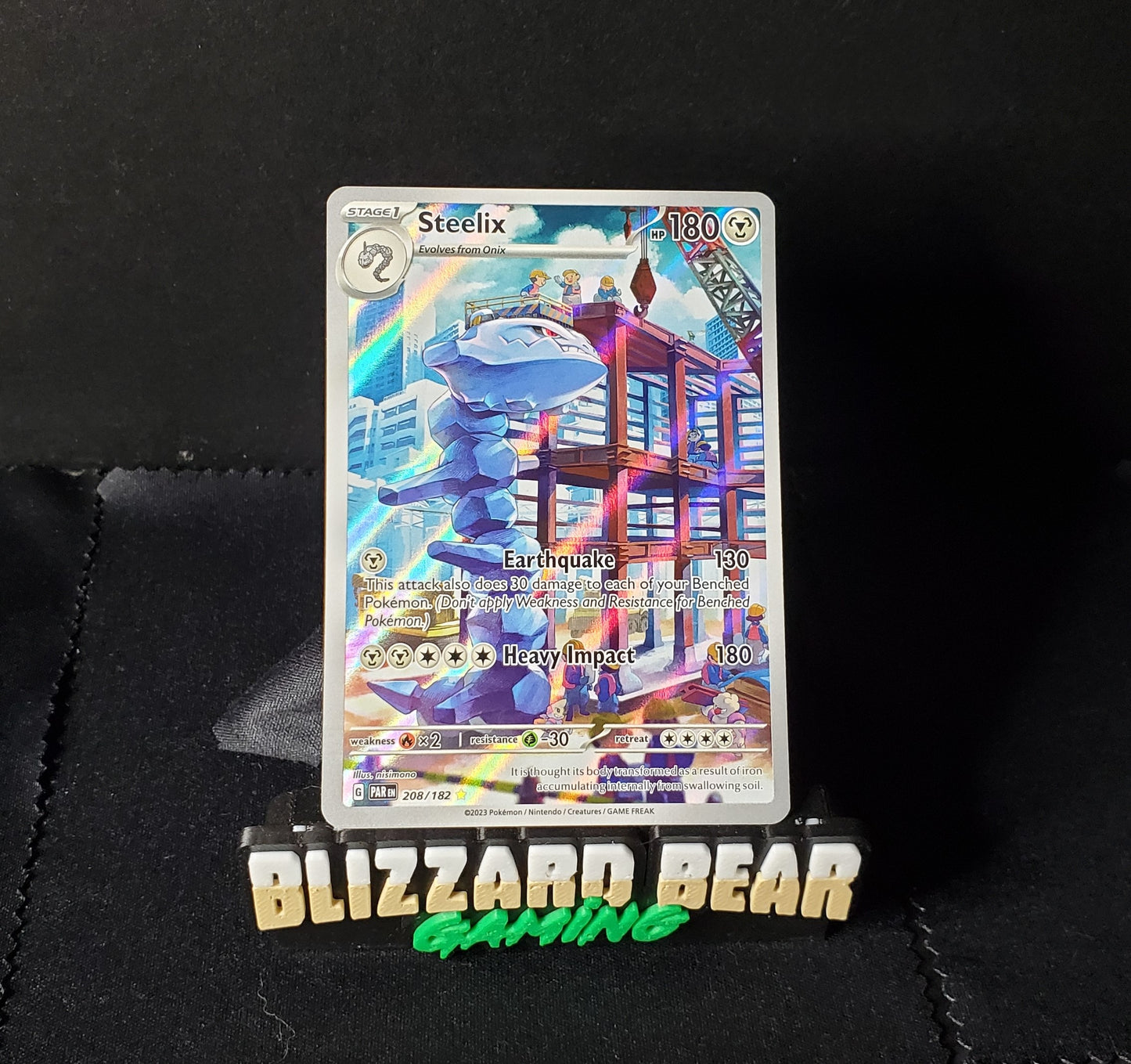 Pokemon Steelix Illustration Rare (IR) - Paradox Rift #208 NM