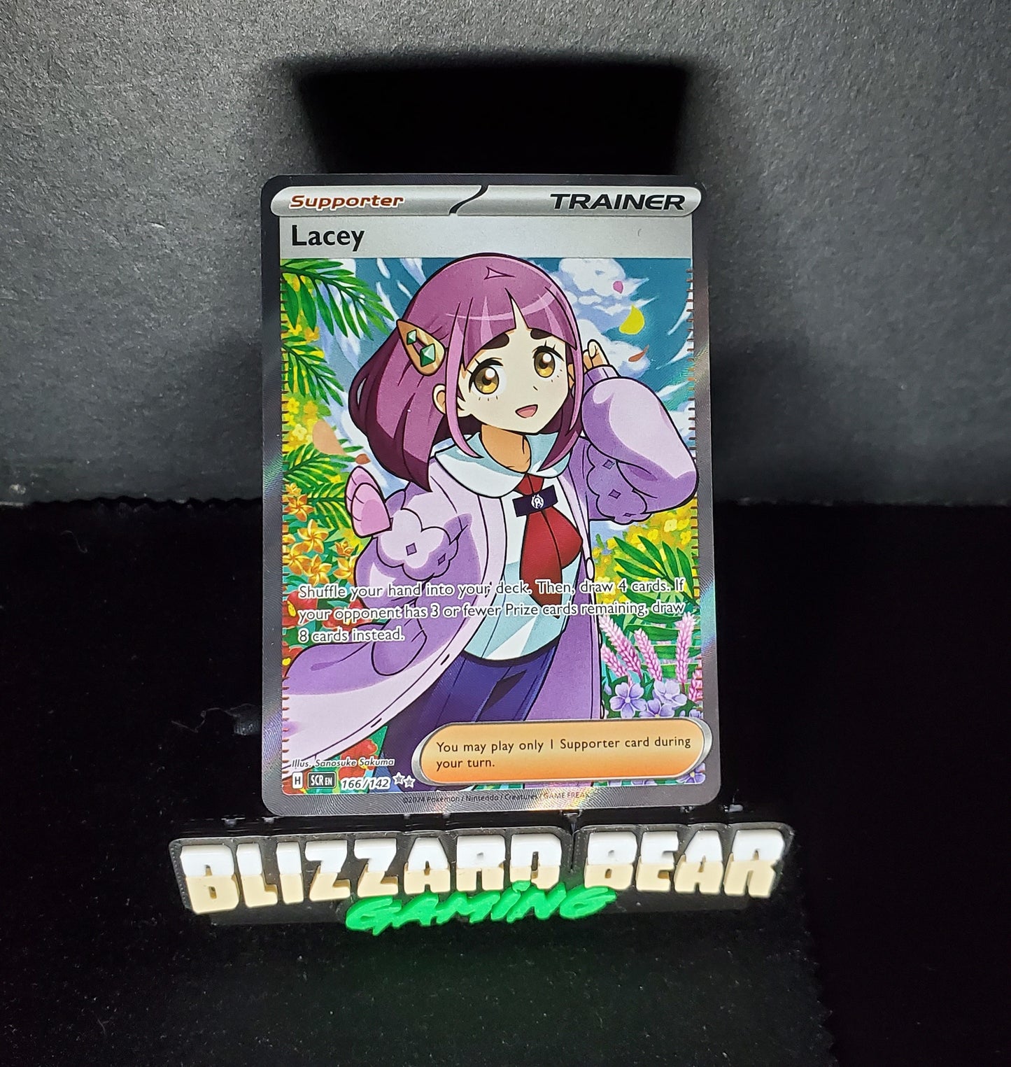 Pokemon Lacey - Ultra Rare (IR) - SV07: Stellar Crown #166/142 NM