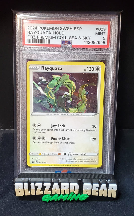 Pokemon TCG 2024 Rayquaza #SWSH029 - Black Star Promo - PSA 9 MINT