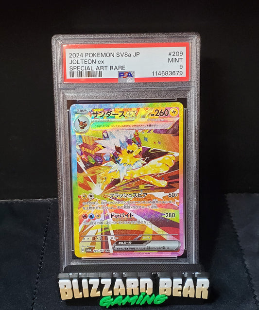 Pokemon TCG 2024 Japanese Jolteon ex #209 - Terastal Festival - Special Art Rare (SAR) - PSA 9 MINT