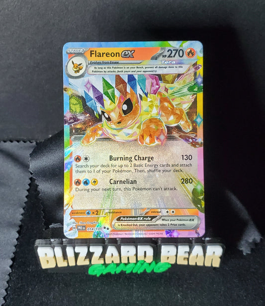 Pokemon Flareon ex Double Rare (DR) - Prismatic Evolutions #014 NM