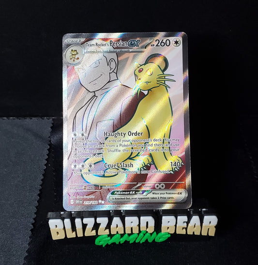 Pokemon Team Rocket's Persian ex Ultra Rare Full Art (UR) - Destined Rivals #219 NM