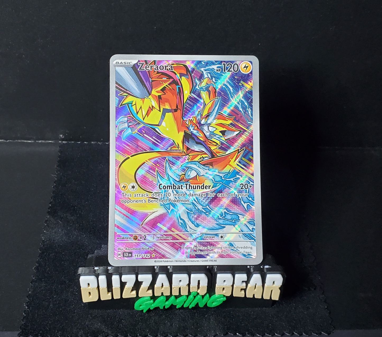 Pokemon Zeraora Illustration Rare (IR) - Stellar Crown #151 NM