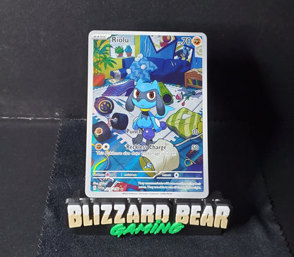 Pokemon Riolu Illustration Rare (IR) - Scarlet & Violet Base #215 NM