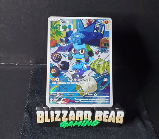 Pokemon Riolu Illustration Rare (IR) - Scarlet & Violet Base #215 NM