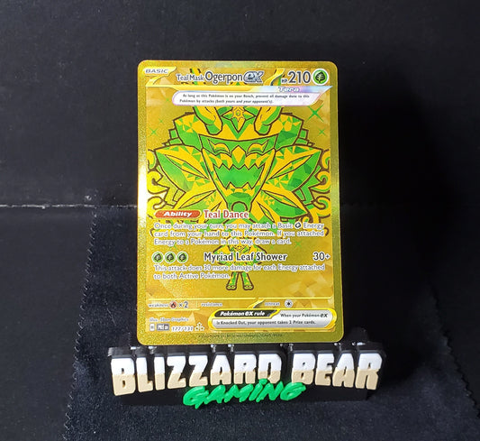 Pokemon Teal Mask Ogerpon ex Hyper Rare - Prismatic Evolutions #177 NM