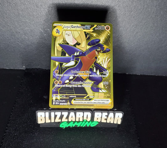 Pokemon Cynthia's Garchomp ex - Hyper Rare (IR) - SV10: Destined Rivals #241/182 NM