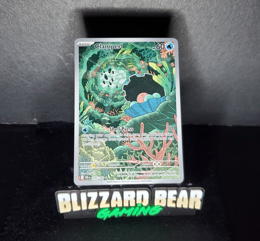 Pokemon Clamperl - Illustration Rare (IR) - SV10: Destined Rivals #195/182 NM