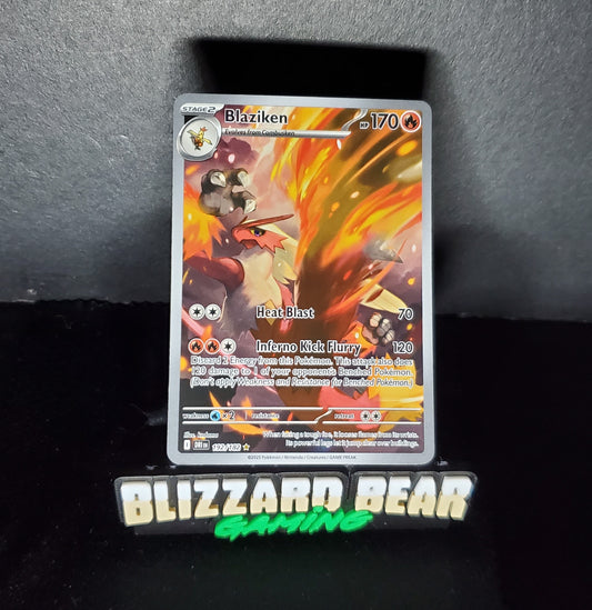 Pokemon Blaziken - Illustration Rare (IR) - SV10: Destined Rivals #192/182 NM