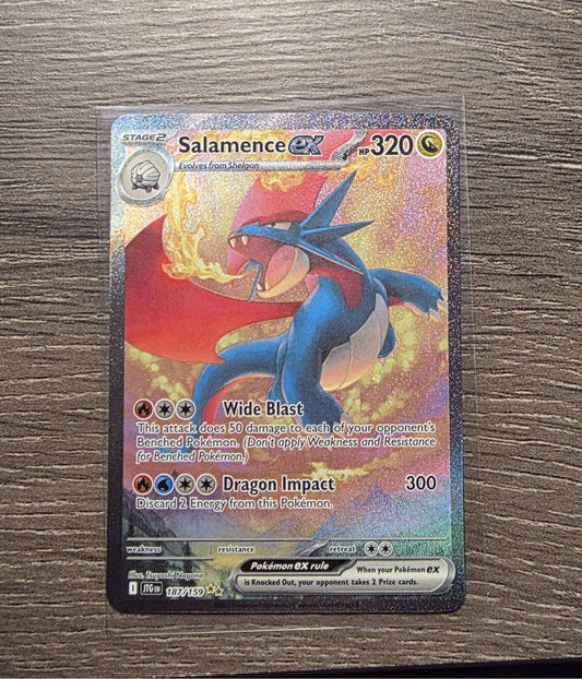 Pokémon TCG Salamence Ex #187 Journey Together Special Illustration Rare NM